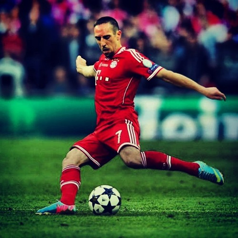 Franck Ribery playing in the Bundesliga