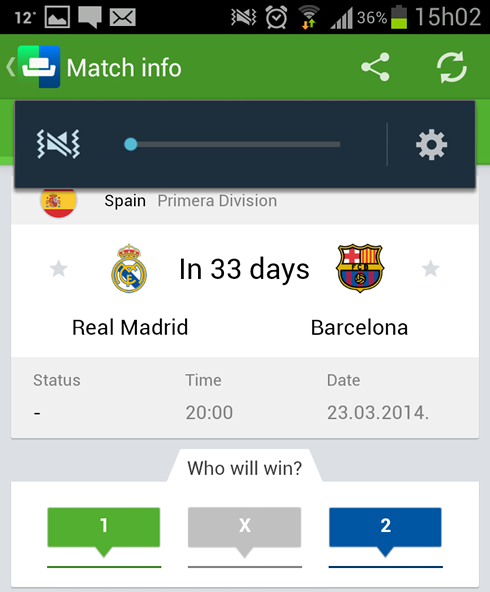 SofaScore app match info, Real Madrid vs Barcelona