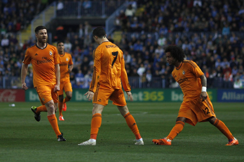 Cristiano Ronaldo landing stance on his new goal celebration