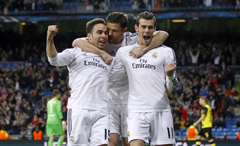 Carvajal, Xabi Alonso and Gareth Bale