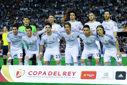 Real Madrid starting line-up in the Copa del Rey Clasico against Barcelona
