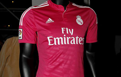 Real Madrid pink jersey 2014-2015, available to purchase