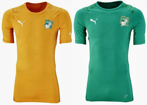 Ivory Coast jerseys kits in the World Cup 2014