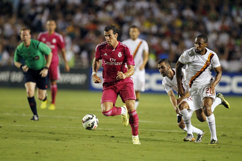 Gareth Bale in Real Madrid's pink shirt for 2014-2015