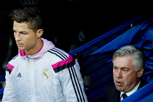 Carlo Ancelotti and Cristiano Ronaldo in Real Madrid
