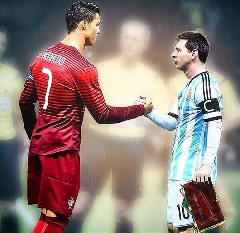 Cristiano Ronaldo and Lionel Messi wallpaper