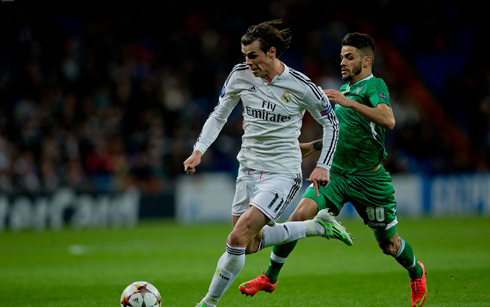 Gareth Bale at full speed in Real Madrid vs Ludogorets Razgrad