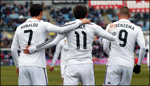 Real Madrid BBC, Bale, Benzema and Cristiano Ronaldo