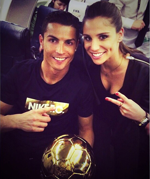 Cristiano Ronaldo with new girlfriend Lucia Villalon