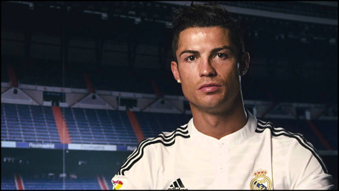 Cristiano Ronaldo in a social campaign at Real Madrid