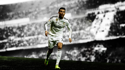 Cristiano Ronaldo in a Real Madrid wallpaper in 2015