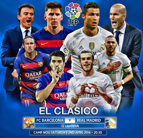 Wallpaper of El Clasico for Barcelona vs Real Madrid