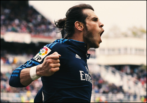 Gareth Bale after scoring the winner in Rayo 2-3 Real Madrid, in 2016