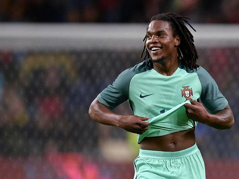 Renato Sanches playing for Portugal in 2016