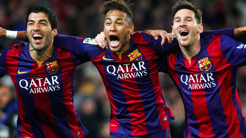 FC Barcelona Suárez, Neymar and Messi, the MSN