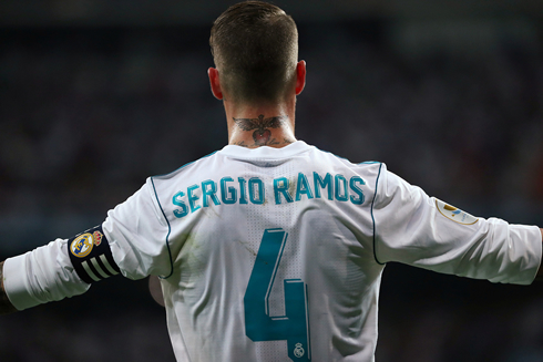 Sergio Ramos neck tattoo
