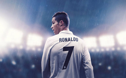 Cristiano Ronaldo trademark celebration in 2018