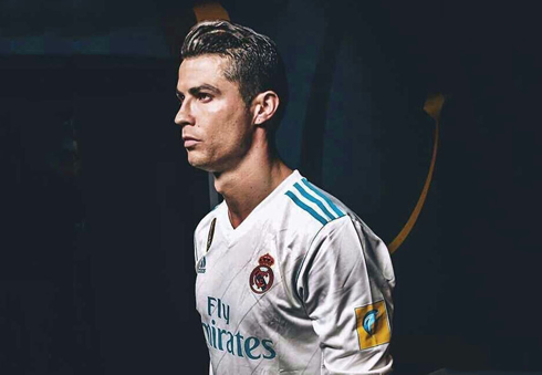 Cristiano Ronaldo in the entrance tunnel before a game