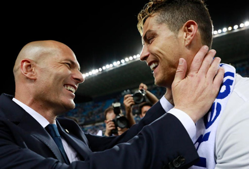 Zidane and Cristiano Ronaldo in Real Madrid