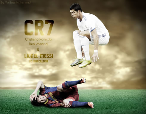 Ronaldo Kickingfootball on Cristiano Ronaldo Vs Lionel Messi Wallpaper 2011 2012