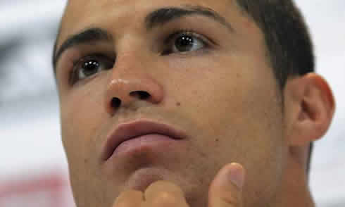 Cristiano Ronaldo shinning eyes, emotional photo