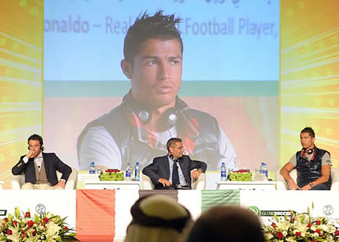 Cristiano Ronaldo in Dubai, with Alessandro del Piero