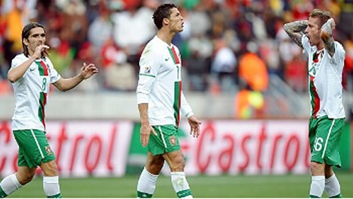 Cristiano Ronaldo in the South Africa World Cup, in 2010