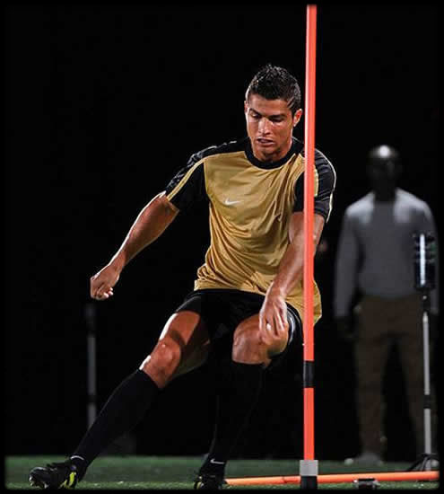 Cristiano Ronaldo being tested in Castrol Edge: Tested to the limit documentary