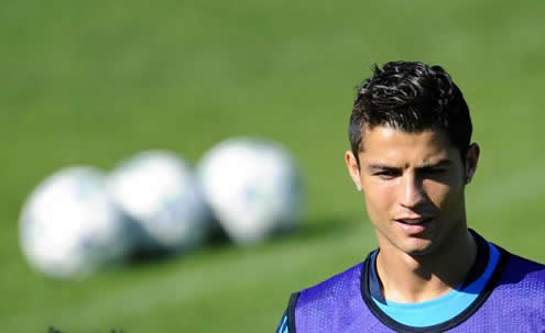Cristiano Ronaldo in Real Madrid training 2011-2012