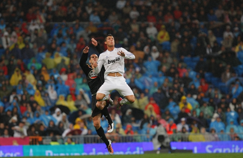 Cristiano Ronaldo incredible high jump and impulsion power