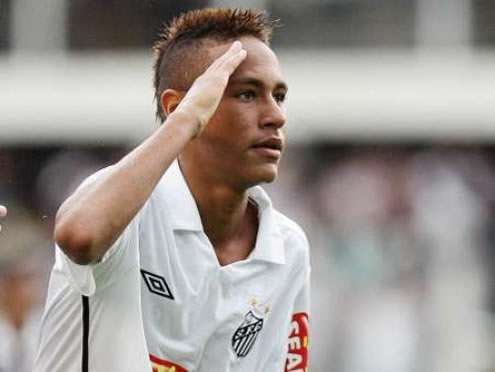 Neymar saying goodbye to Santos, probably signing for Real Madrid in 2012