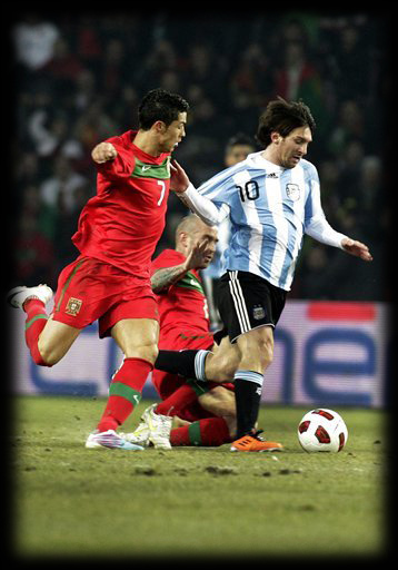 messi and ronaldo 2011. Ronaldo scores for the first