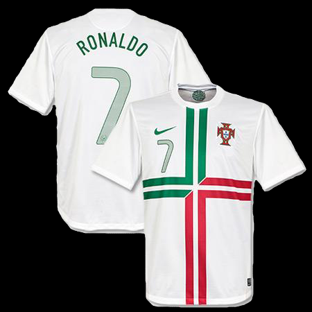 ronaldo portugal white jersey