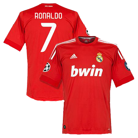Cristiano Ronaldo Real Madrid Red Jersey 2011/12 - Adidas