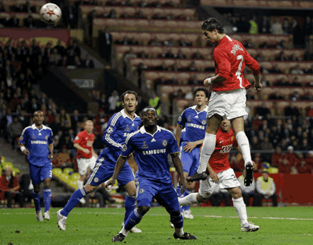 Cristiano Ronaldo header vs Chelsea in Champions League final