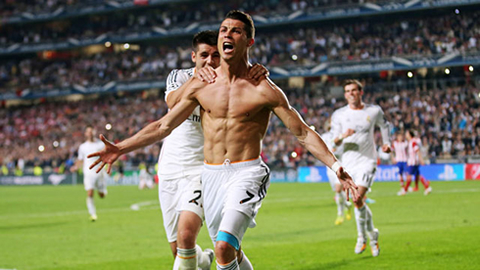 Cristiano Ronaldo in the Champions League final in 2014