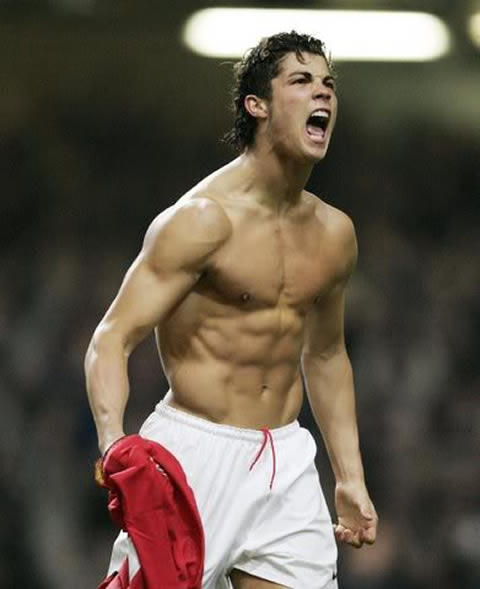 Cristiano Ronaldo body in Manchester United in 2006-2007, picture photo II