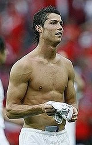Cristiano Ronaldo body in Manchester United in 2006-2007, picture photo III