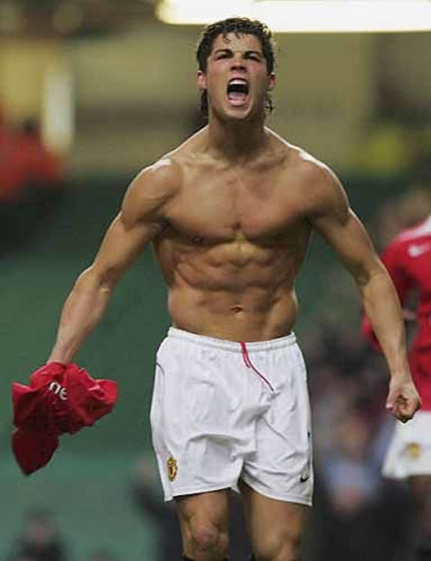 Cristiano Ronaldo body in Manchester United in 2006-2007