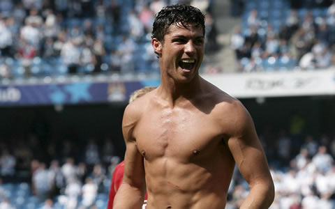 Cristiano Ronaldo body in Manchester United in 2007-2008 photo