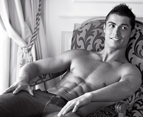Cristiano Ronaldo for Emporio Armani photoshoot magazine, body and abs photo