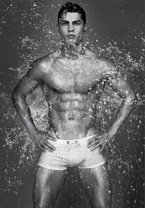 Cristiano Ronaldo for Emporio Armani photoshoot magazine, with gorgeous body picture