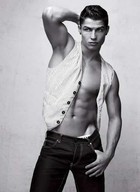 Cristiano Ronaldo for Emporio Armani photoshoot magazine, with hot body picture