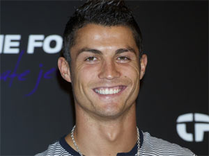 Cristiano Ronaldo haircut hairstyle in timeforce photoshoot