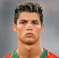 Cristiano Ronaldo hairstyle in Portugal, in the Euro 2004