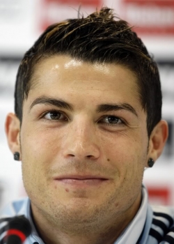 Cristiano Ronaldo hairstyle in Real Madrid first season 2009-2010