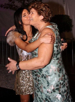 Djaló girlfriend and wife, Luciana Abreu (Floribela) with Cristiano Ronaldo mother, Dolores Aveiro