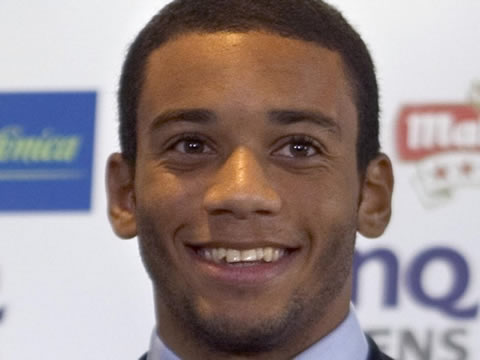 Marcelo smile in a Real Madrid press-conference