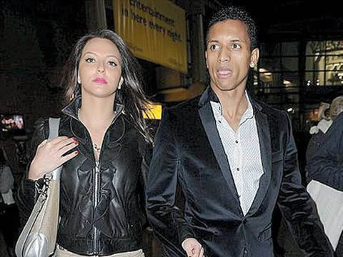 Nani with girlfriend Daniela Martins, going out