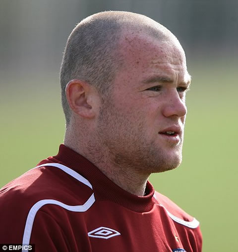Wayne Rooney shaved head